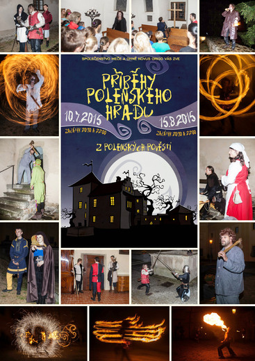 Noční prohlídky polenského hradu - Novus Origo 2015
